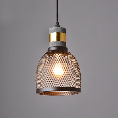 Cylindrisk Loftlampe i Beton og Metal til Moderne Rum hængelampe Tech Butik Model D Dia 15cm x H 25cm
