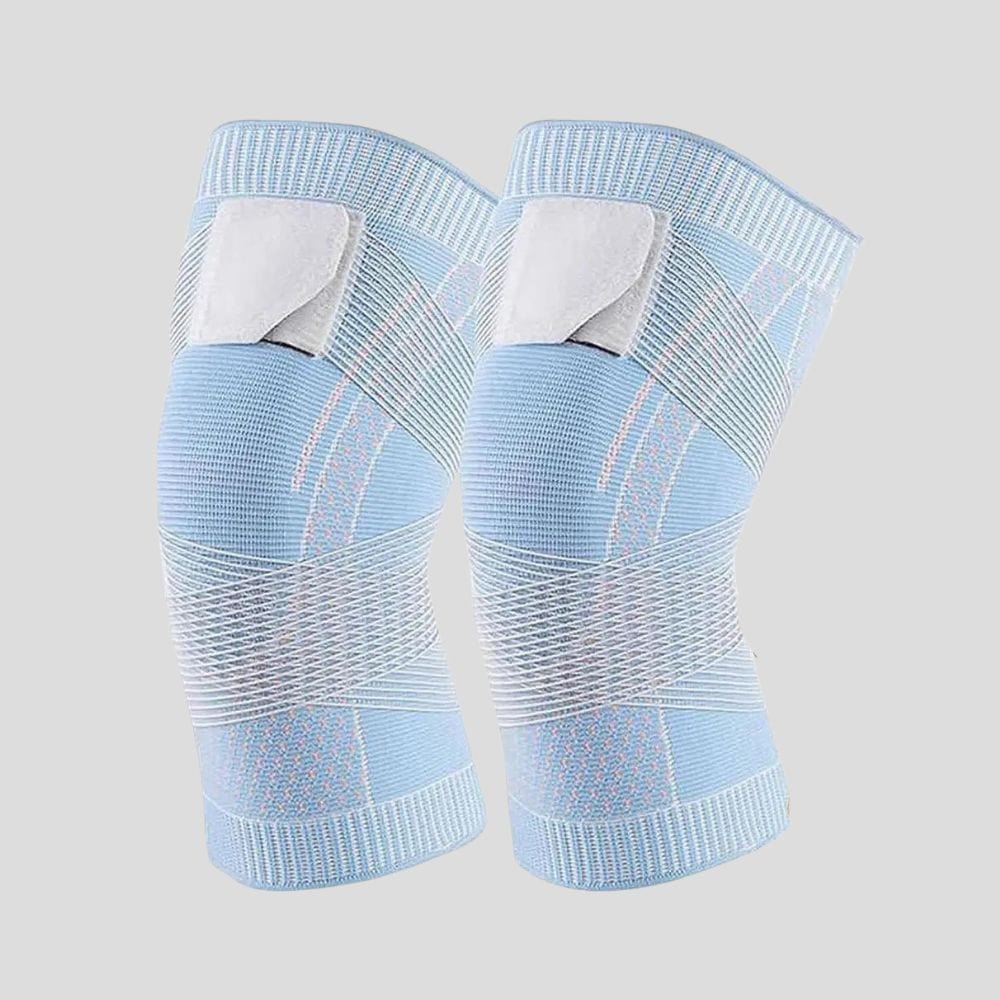 Justerbar Knækompressionsærme – Støttebandage med Sikker Rem Health & Beauty Tech Butik Himmelblå S