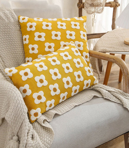 Broderet Lændepudebetræk til Forårscharme Throw Pillows Tech Butik