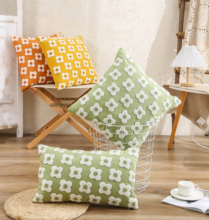Broderet Lændepudebetræk til Forårscharme Throw Pillows Tech Butik