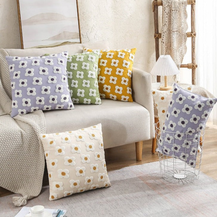 Broderet Lændepudebetræk til Forårscharme Throw Pillows Tech Butik