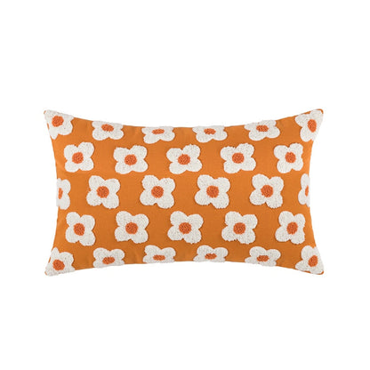 Broderet Lændepudebetræk til Forårscharme Throw Pillows Tech Butik Lændehvirvelsøjlen Orange