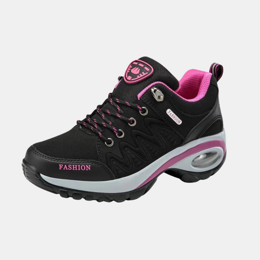 Dame Sneakers med Stødabsorberende Luftpude Kvinders sko Tech Butik Sort 35