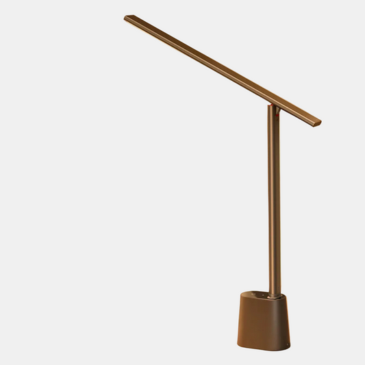 Dimbare Bureaulampe Med Opladelig Batteri - Moderne Design, Kompakt Størrelse Skrivebordslampe Tech Butik Kobber