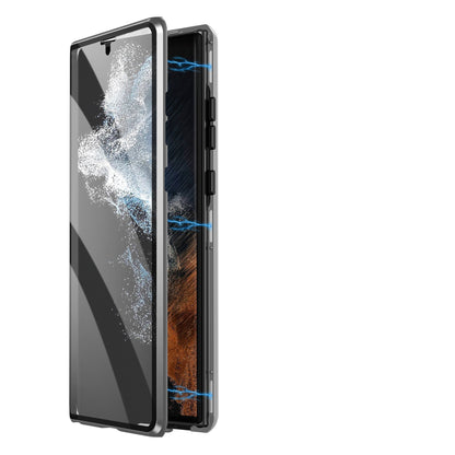 Magnetisk Hærdet Glas Dobbeltsidet Telefoncover til Samsung – Privatliv & Fuld Beskyttelse Mobiltelefontilbehør Tech Butik Sølv SAMSUNG S24 Ultra