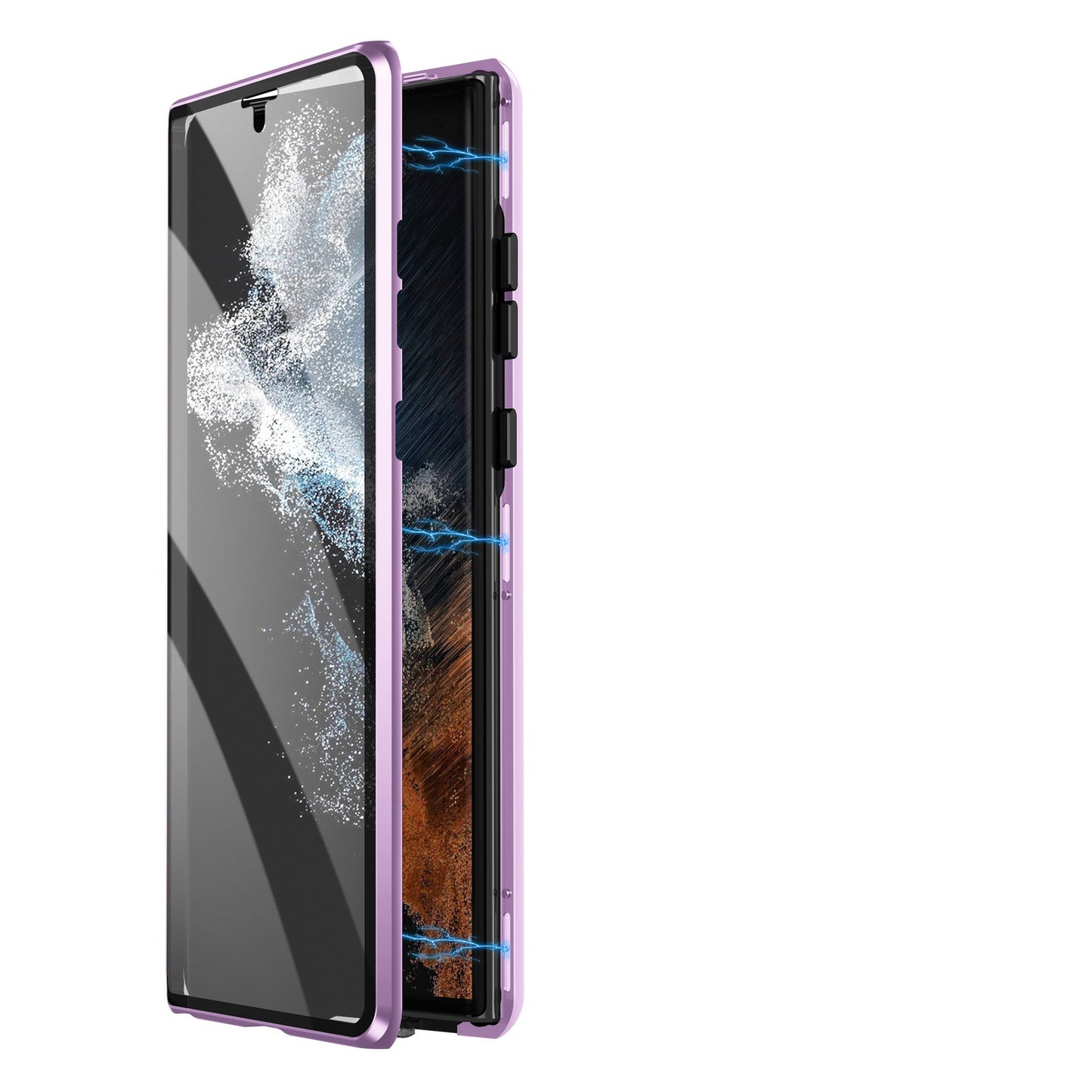 Magnetisk Hærdet Glas Dobbeltsidet Telefoncover til Samsung – Privatliv & Fuld Beskyttelse Mobiltelefontilbehør Tech Butik