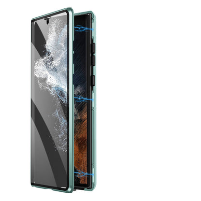 Magnetisk Hærdet Glas Dobbeltsidet Telefoncover til Samsung – Privatliv & Fuld Beskyttelse Mobiltelefontilbehør Tech Butik Grøn SAMSUNG S24 Ultra