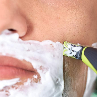 Dobbeltbarbermaskine – Genopladelig og Vandtæt med Klinger til Glat og Præcis Barbering Skønhed Tech Butik