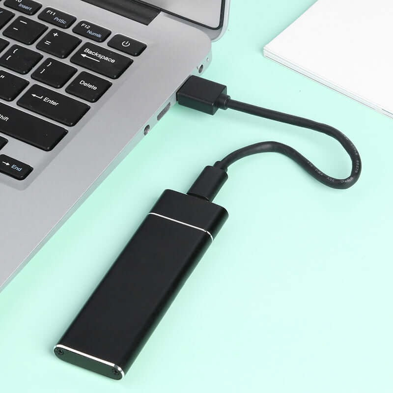 Ekstern SSD med Høj Hastighed og Vandafvisning Harddiske Tech Butik Sort
