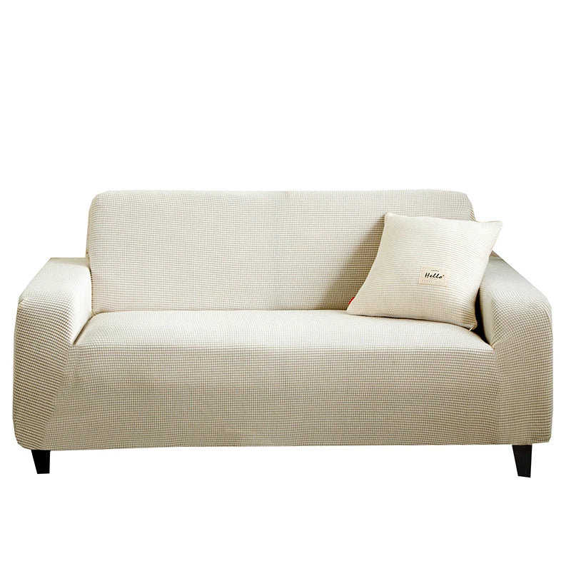 Elastisk Sofaovertræk – Vandafvisende & Maskinvaskbar (1–4 Personers) Sofaovertræk Tech Butik Beige 2 Siddepladser (135-170 cm)