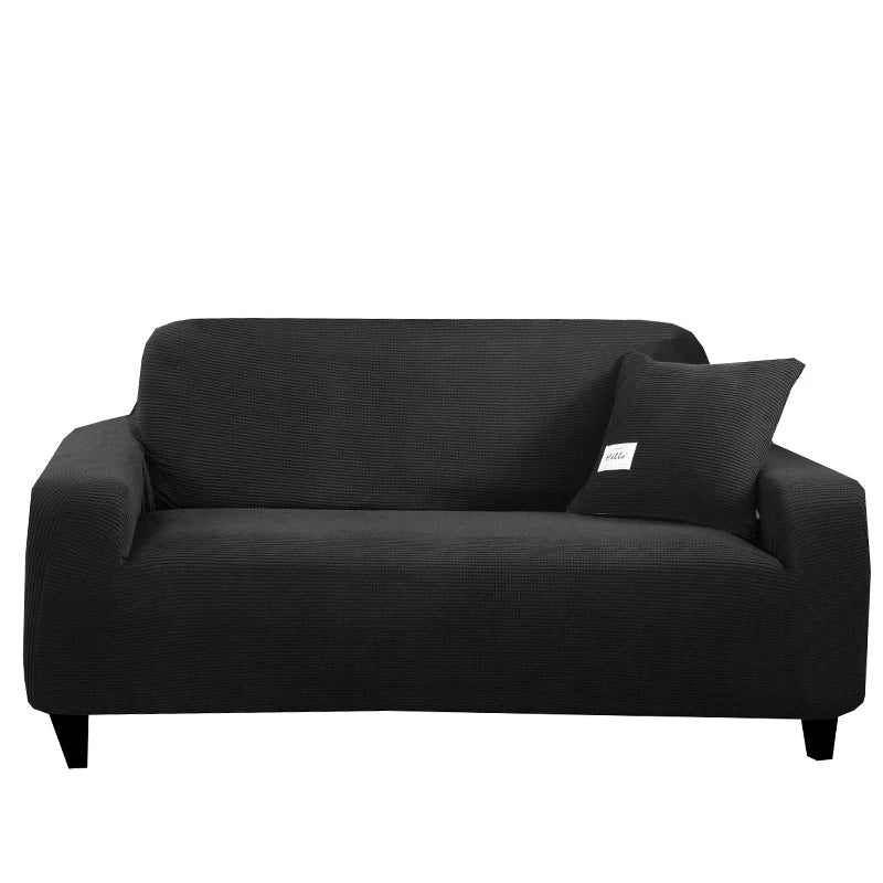 Elastisk Sofaovertræk – Vandafvisende & Maskinvaskbar (1–4 Personers) Sofaovertræk Tech Butik Sort 2 Siddepladser (135-170 cm)