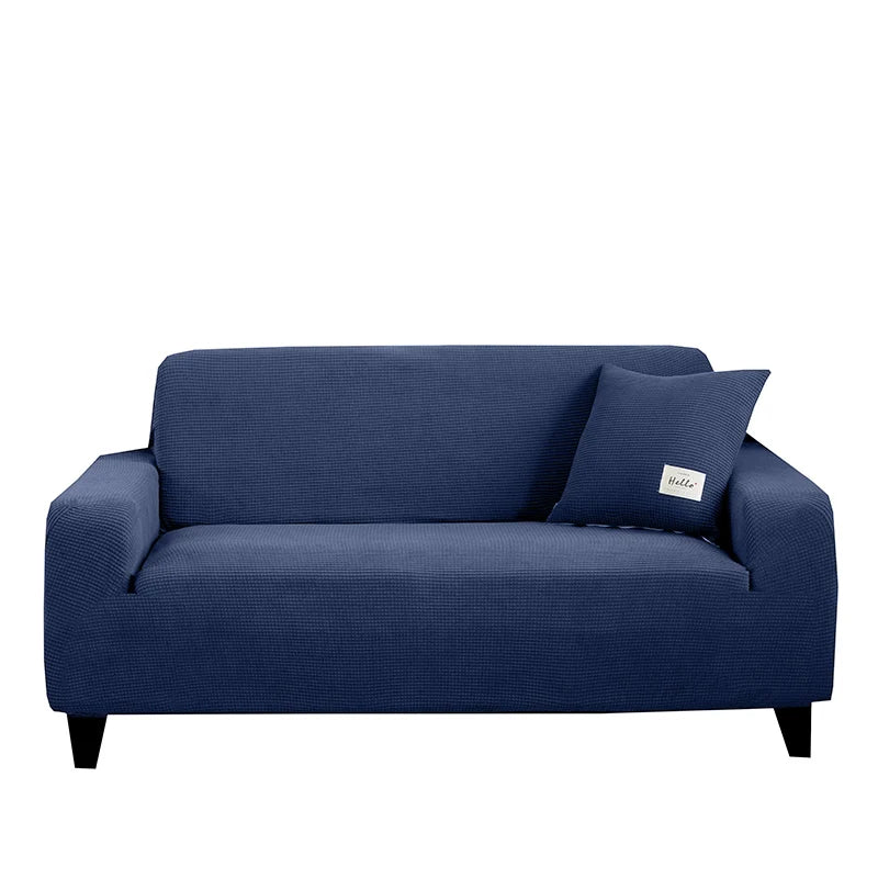 Elastisk Sofaovertræk – Vandafvisende & Maskinvaskbar (1–4 Personers) Sofaovertræk Tech Butik Mørkeblå 2 Siddepladser (135-170 cm)