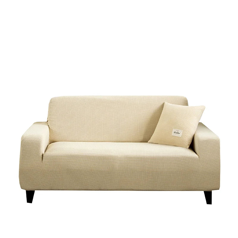 Elastisk Sofaovertræk – Vandafvisende & Maskinvaskbar (1–4 Personers) Sofaovertræk Tech Butik Creme 2 Siddepladser (135-170 cm)