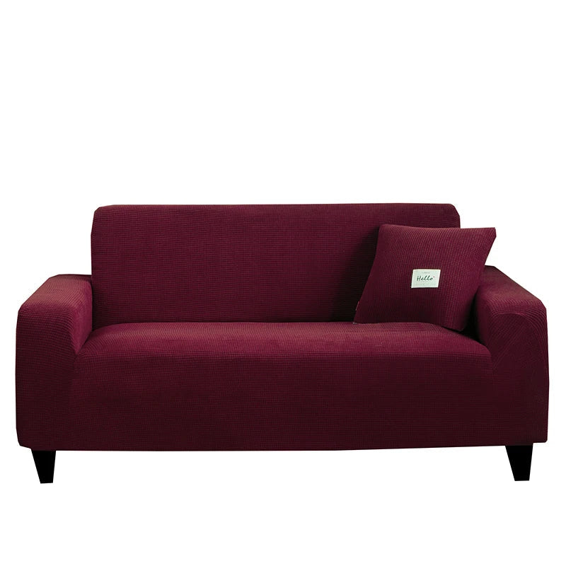 Elastisk Sofaovertræk – Vandafvisende & Maskinvaskbar (1–4 Personers) Sofaovertræk Tech Butik Vin 2 Siddepladser (135-170 cm)