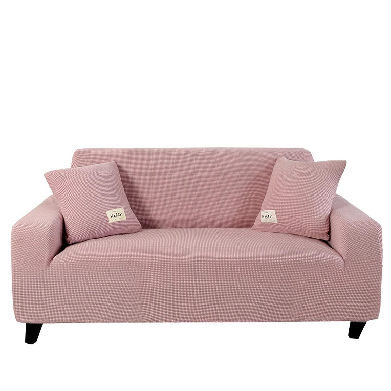 Elastisk Sofaovertræk – Vandafvisende & Maskinvaskbar (1–4 Personers) Sofaovertræk Tech Butik Rosa 2 Siddepladser (135-170 cm)