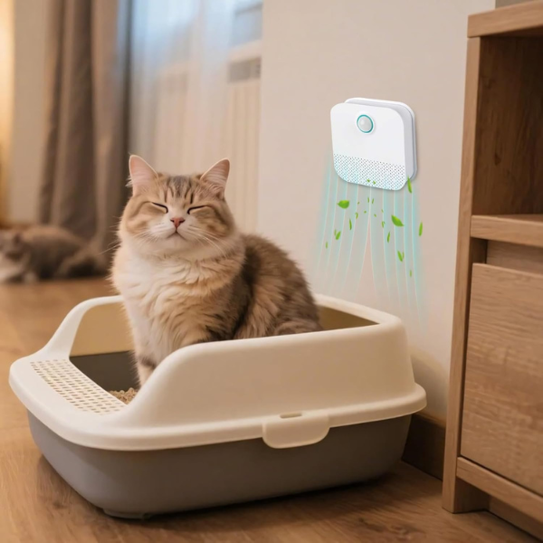 Smart Katte Lugt Renser – Avanceret Luftforfriskning til Kæledyrsejere Cat Odor Purifier Tech Butik