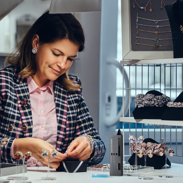 Diamanttester Pen Sæt – Præcis Ædelstensverifikation med Bærbar Etui Diamond Tester Tech Butik