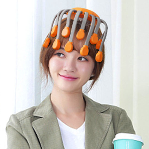 Avanceret 20-Hoved Hovedbundsmassager – Vibration & Rødt Lys Afslapning Scalp Massager Tech Butik