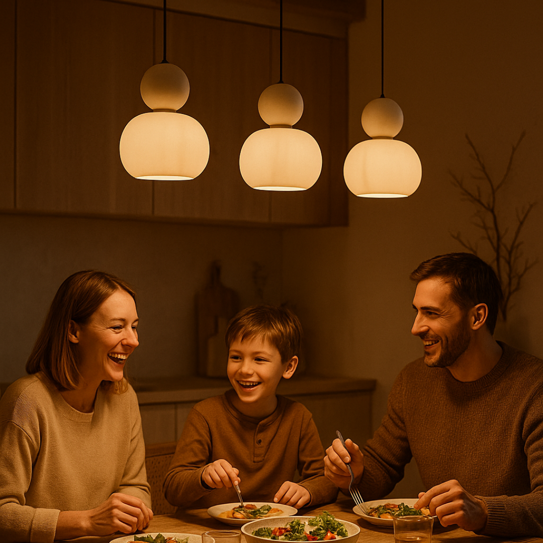 Elegant Art Deco Hanglamp Med Raffineret Design I Crème, Krom, Grøn, Rød Pendellampe Tech Butik
