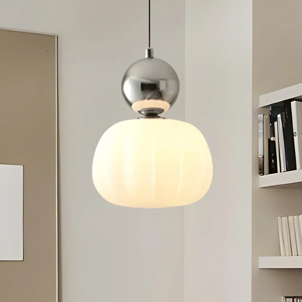 Elegant Art Deco Hanglamp Med Raffineret Design I Crème, Krom, Grøn, Rød Pendellampe Tech Butik Sølv Enkel