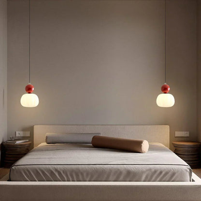 Elegant Art Deco Hanglamp Med Raffineret Design I Crème, Krom, Grøn, Rød Pendellampe Tech Butik