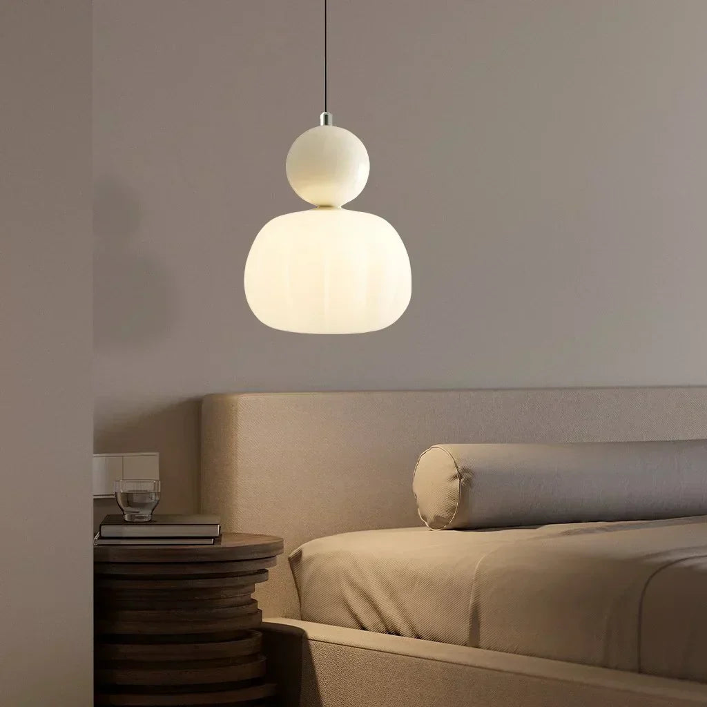 Elegant Art Deco Hanglamp Med Raffineret Design I Crème, Krom, Grøn, Rød Pendellampe Tech Butik