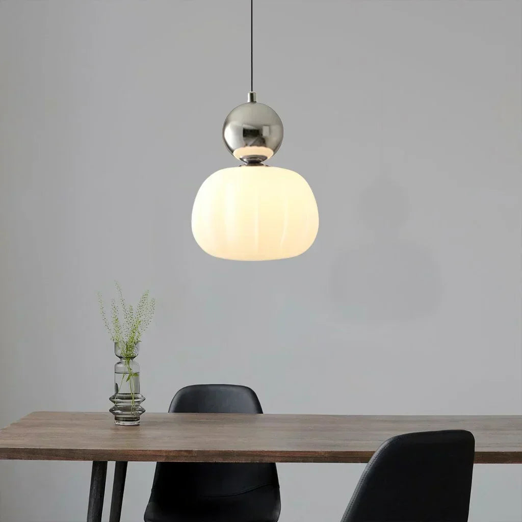 Elegant Art Deco Hanglamp Med Raffineret Design I Crème, Krom, Grøn, Rød Pendellampe Tech Butik