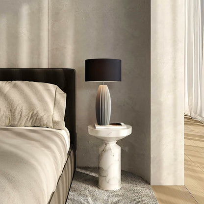 Elegant Bordlampe i Keramik med Stofskærm Bordlampe Tech Butik