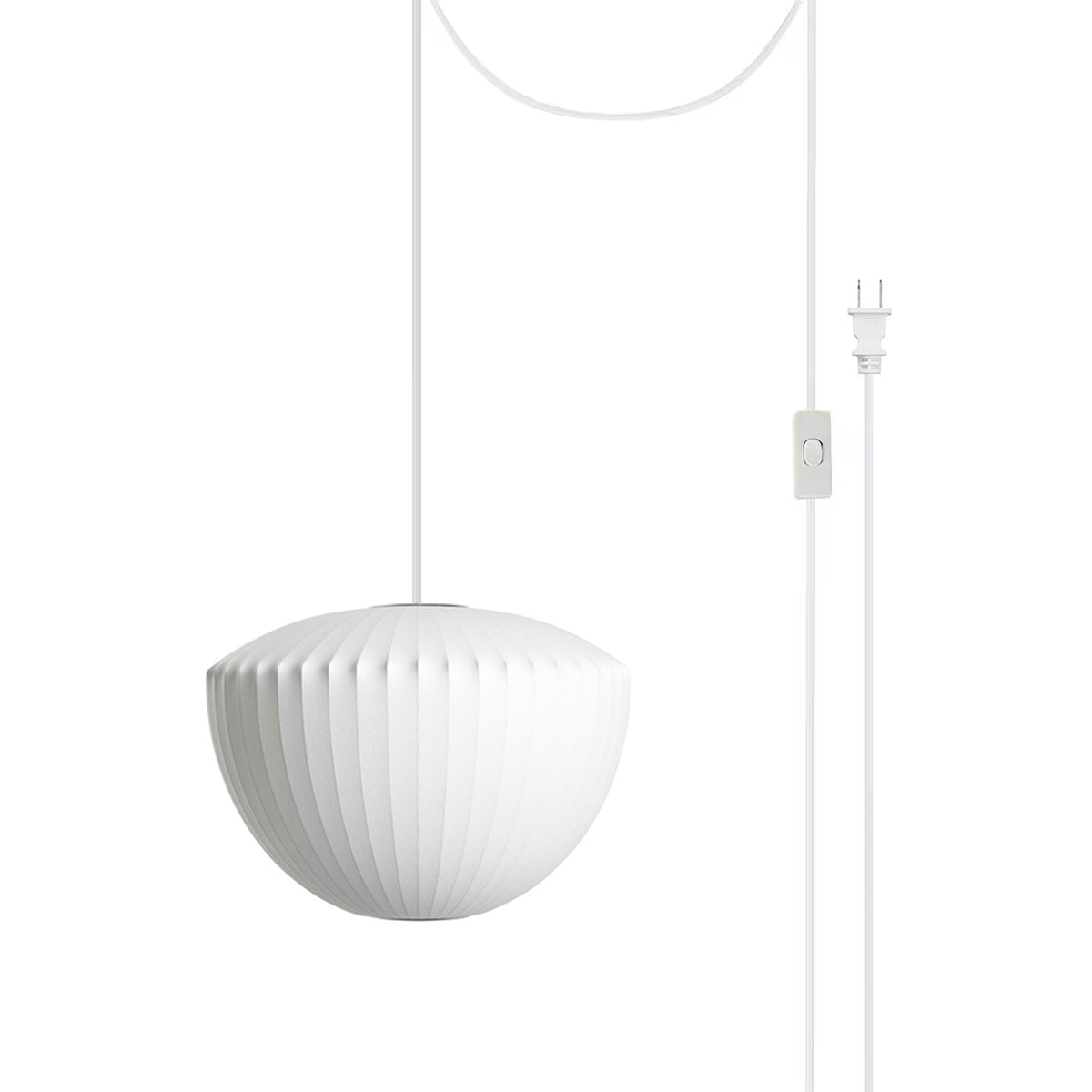 Elegant Bubble Swag Loftlampe til Moderne Rum Hængelampe Tech Butik Model H ∅ 50 cm x H 38 cm (2 kroge 457 cm ledning) Hvid