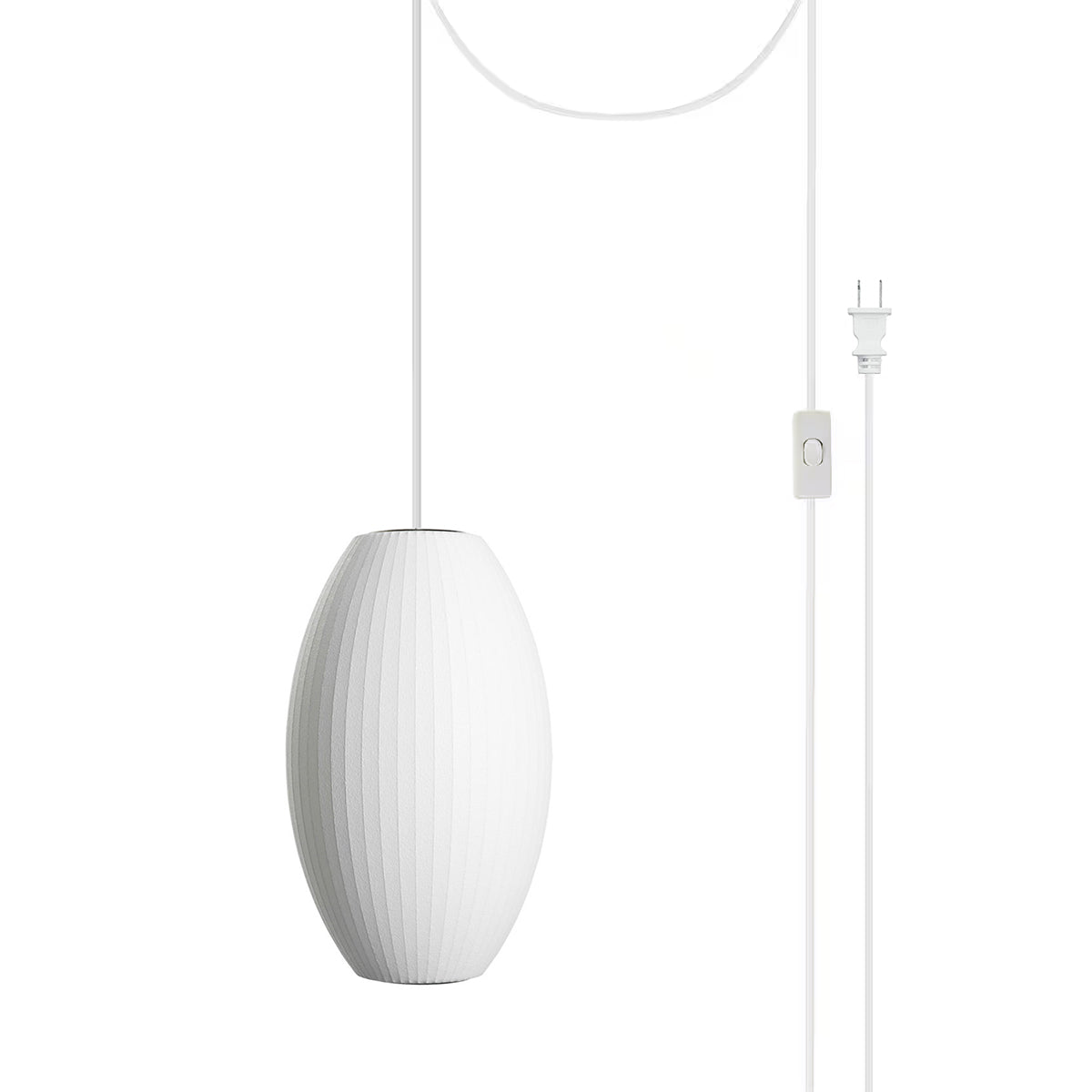 Elegant Bubble Swag Loftlampe til Moderne Rum Hængelampe Tech Butik Model D ∅ 28 cm x H 40 cm (2 kroge 457 cm ledning) Hvid