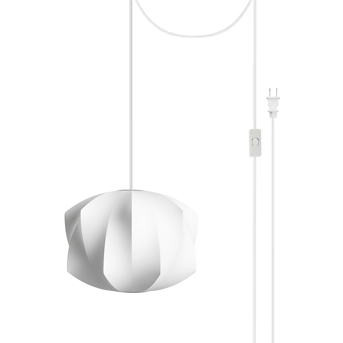 Elegant Bubble Swag Loftlampe til Moderne Rum Hængelampe Tech Butik Model F ∅ 45 cm x H 37 cm (2 kroge 457 cm ledning) Hvid