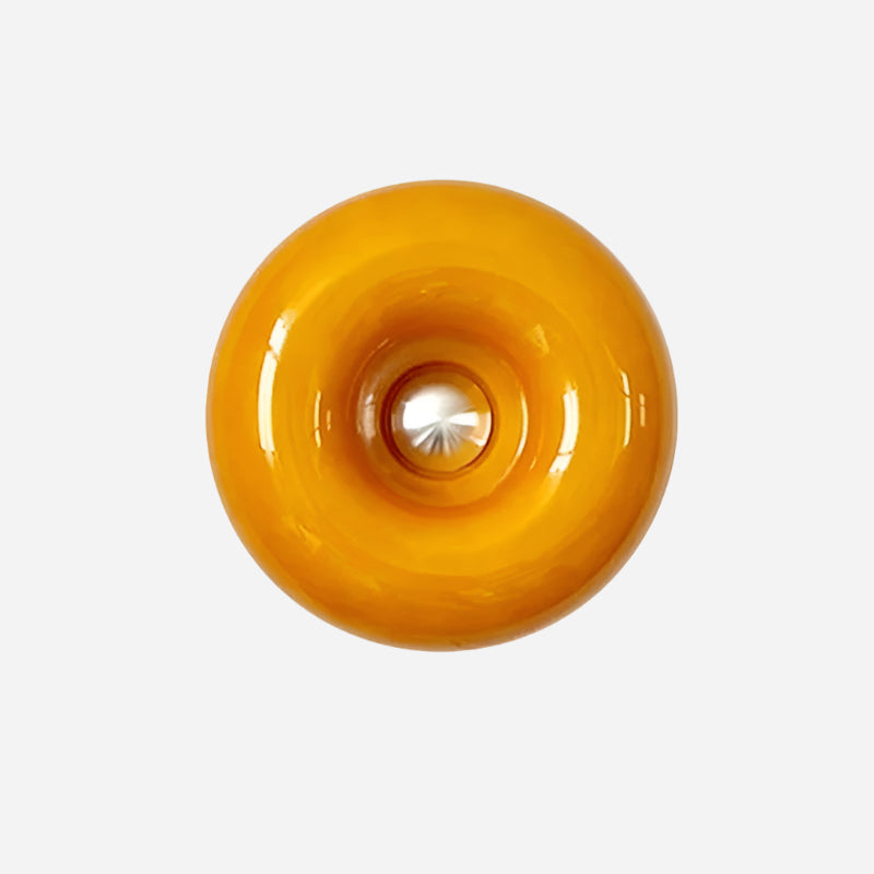 Elegant Donut Formet Moderne Lampe Lamp Tech Butik Orange Væglampe