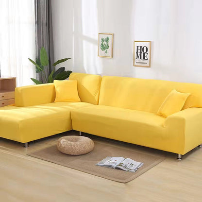 Elegant Fløjl Sofa Dække – Beskytter Mod Pletter til Stue og Dagligstue Sofaovertræk Tech Butik 1-Sæde (90-140 cm) Gul