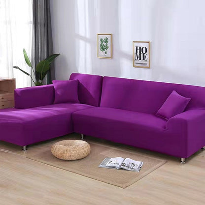 Elegant Fløjl Sofa Dække – Beskytter Mod Pletter til Stue og Dagligstue Sofaovertræk Tech Butik 1-Sæde (90-140 cm) Lilla