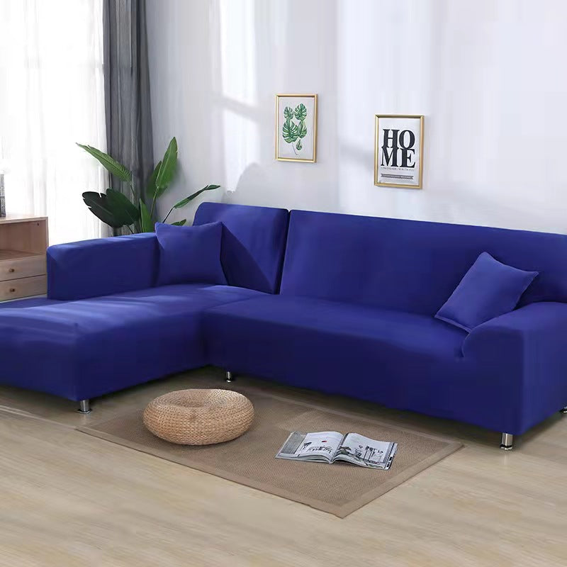 Elegant Fløjl Sofa Dække – Beskytter Mod Pletter til Stue og Dagligstue Sofaovertræk Tech Butik 1-Sæde (90-140 cm) Sapphire blå