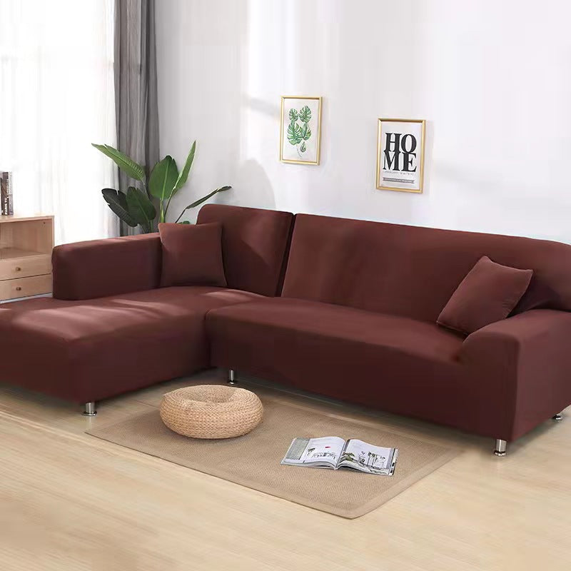 Elegant Fløjl Sofa Dække – Beskytter Mod Pletter til Stue og Dagligstue Sofaovertræk Tech Butik 1-Sæde (90-140 cm) Kaffe