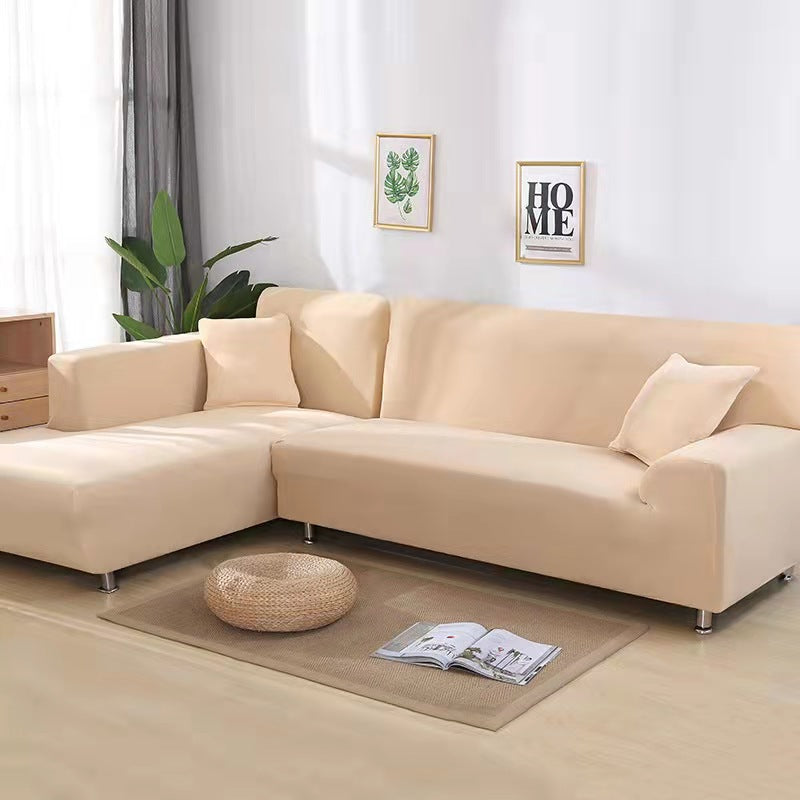 Elegant Fløjl Sofa Dække – Beskytter Mod Pletter til Stue og Dagligstue Sofaovertræk Tech Butik 1-Sæde (90-140 cm) Beige