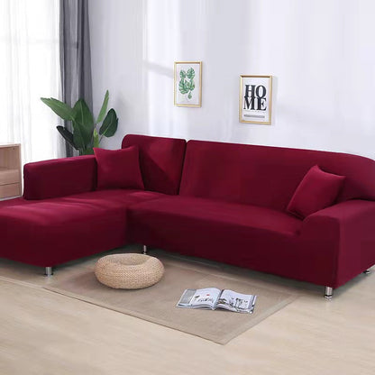 Elegant Fløjl Sofa Dække – Beskytter Mod Pletter til Stue og Dagligstue Sofaovertræk Tech Butik 1-Sæde (90-140 cm) Vine