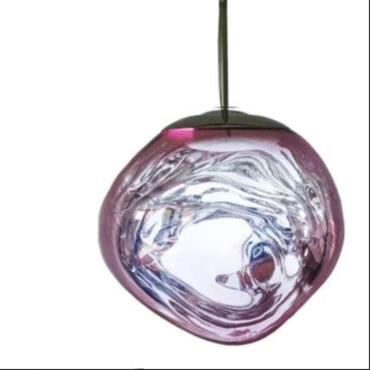 Elegant Glas Lampe - Minimalistisk Hanglamp til Moderne Indretning Pendellampe Tech Butik Lilla 18 cm x 18 cm