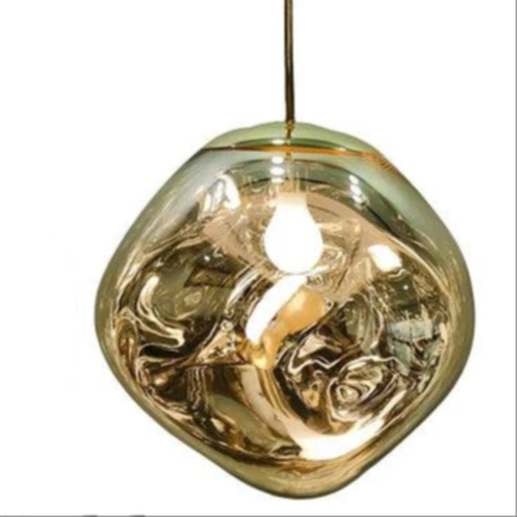 Elegant Glas Lampe - Minimalistisk Hanglamp til Moderne Indretning Pendellampe Tech Butik Guld 18 cm x 18 cm