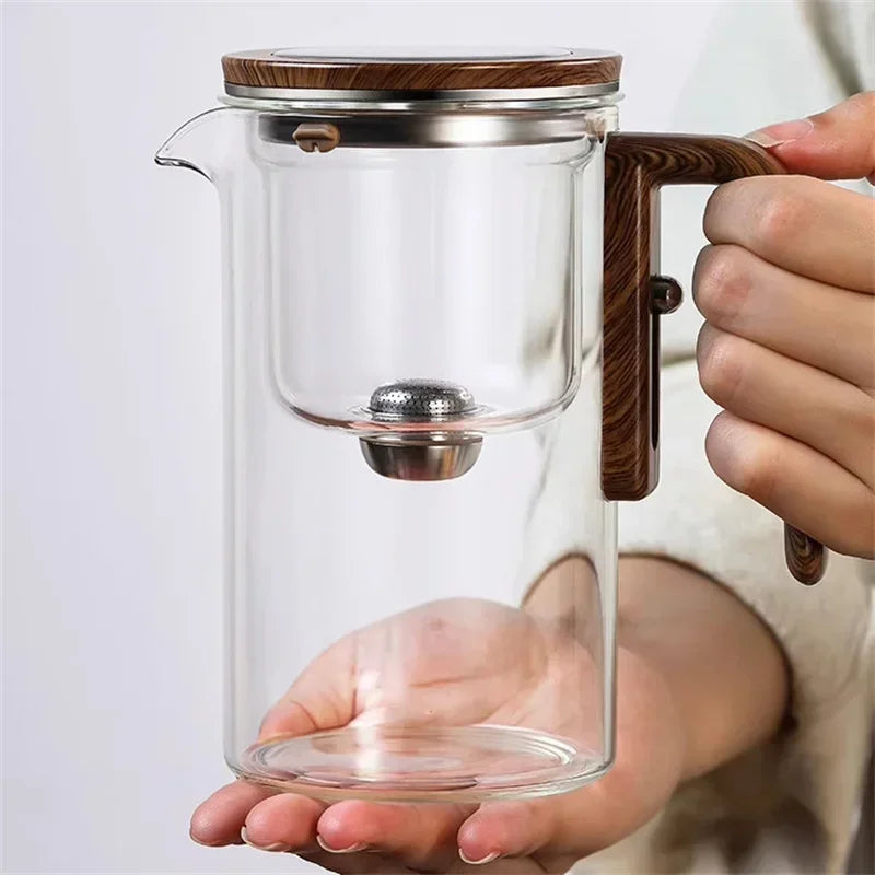Elegant Glas Teekande med Indbygget Si Tekande Tech Butik