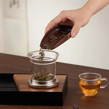 Elegant Glas Teekande med Indbygget Si Tekande Tech Butik