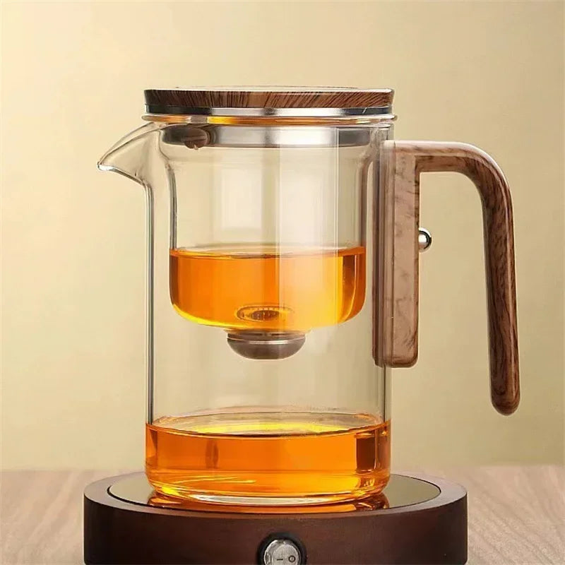 Elegant Glas Teekande med Indbygget Si Tekande Tech Butik