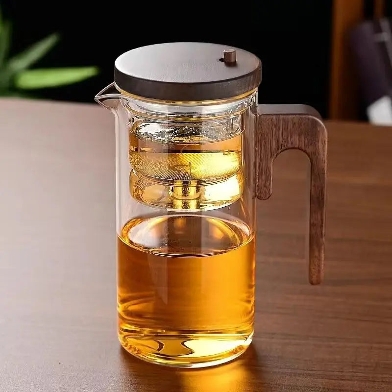 Elegant Glas Teekande med Indbygget Si Tekande Tech Butik