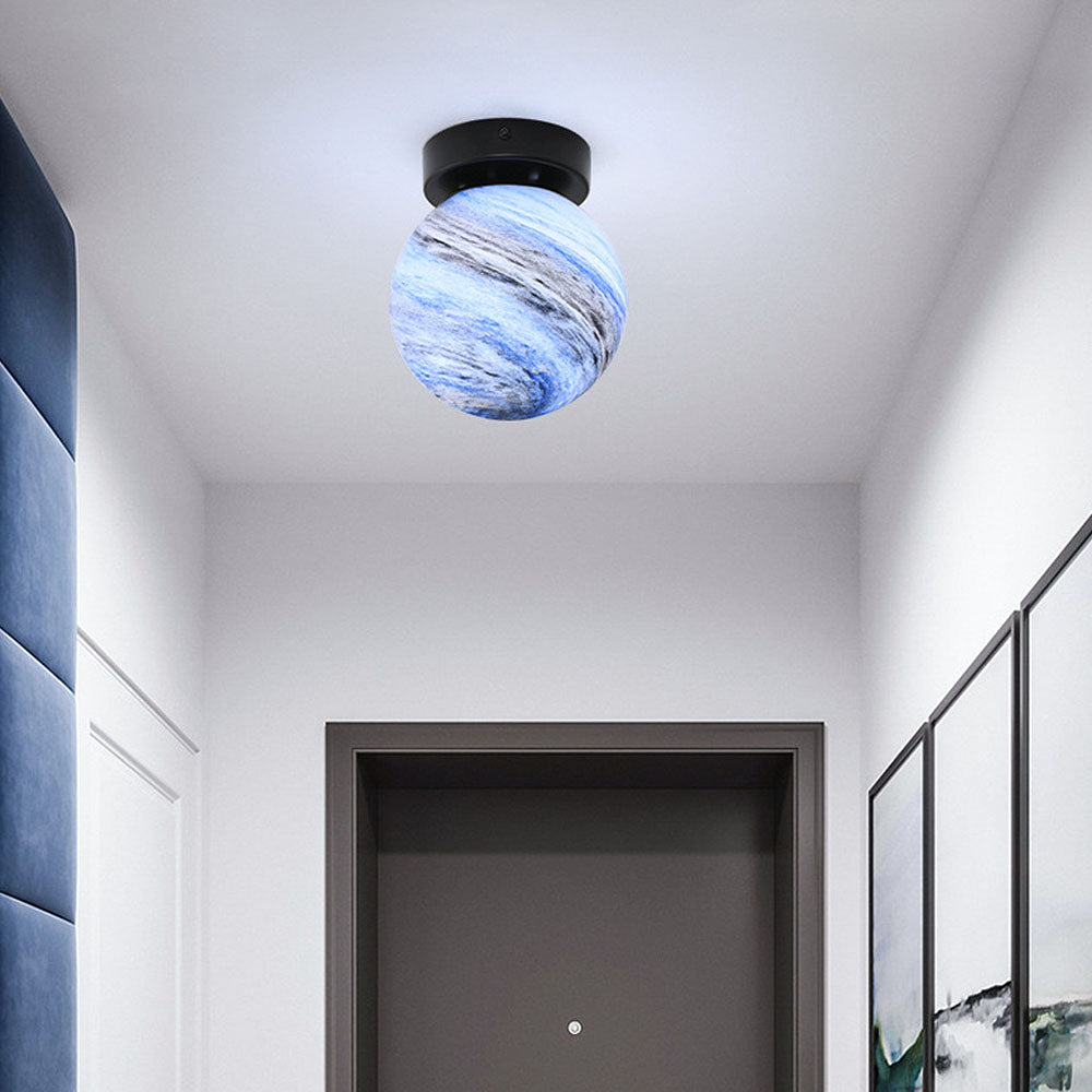 Glasloftlampe i Kugleform – Moderne Design Belysning Tech Butik