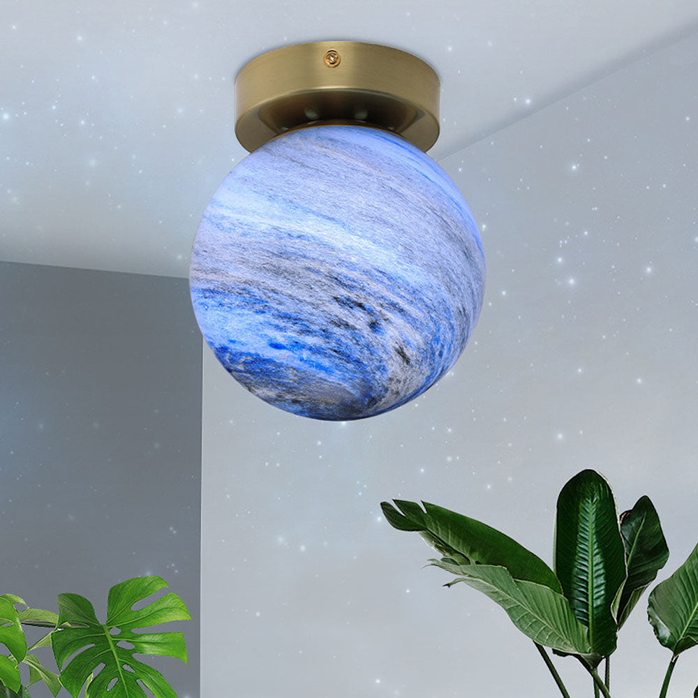 Glasloftlampe i Kugleform – Moderne Design Belysning Tech Butik