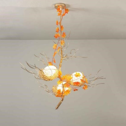 Elegant Gold Loftlampe med LED Lys Loftslampe Tech Butik M - 70cm x 85cm 51-60W Guld