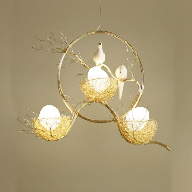 Elegant Gold Loftlampe med LED Lys Loftslampe Tech Butik P - 100cm x 50cm x 55cm 51-60W Guld