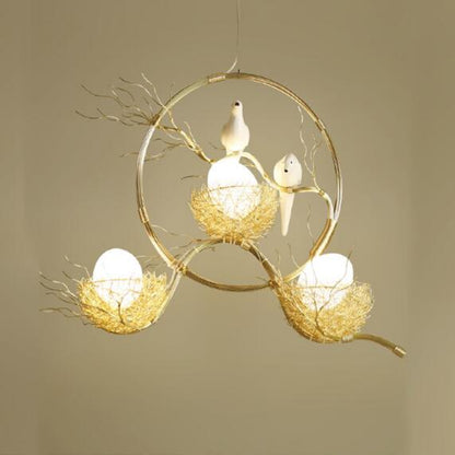 Elegant Gold Loftlampe med LED Lys Loftslampe Tech Butik P - 100cm x 50cm x 55cm 51-60W Guld