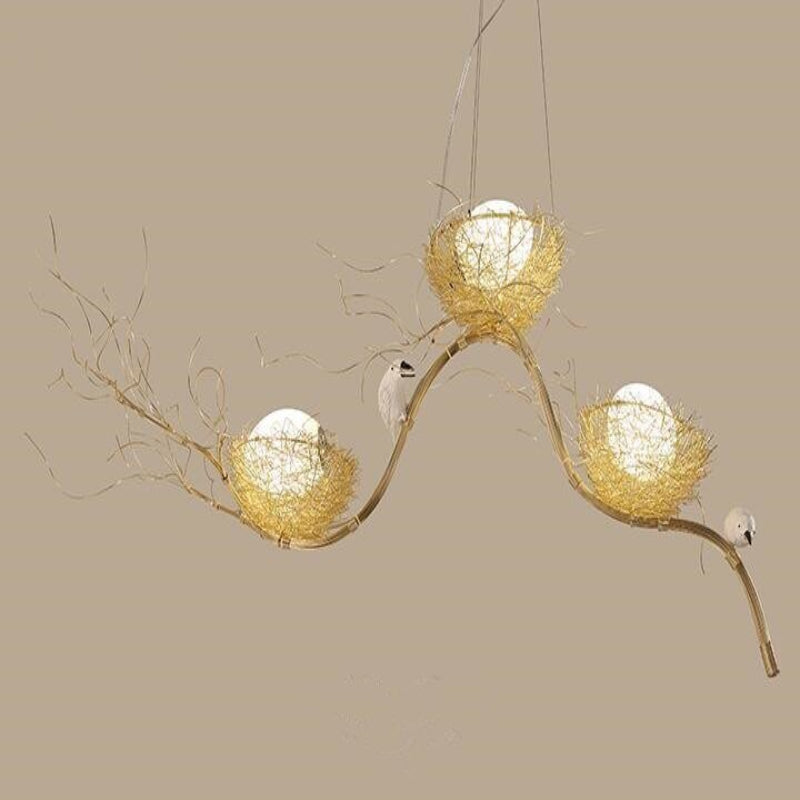 Elegant Gold Loftlampe med LED Lys Loftslampe Tech Butik K - 100cm x 60cm 51-60W Guld